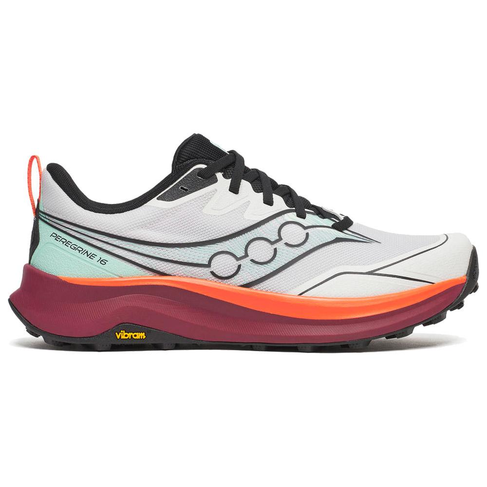 Saucony - Peregrine 16 White Crimson - 9 - Trail shoes