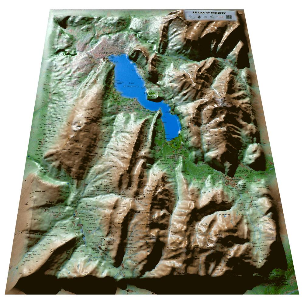 3DMAP - Annecy - Raised-relief map