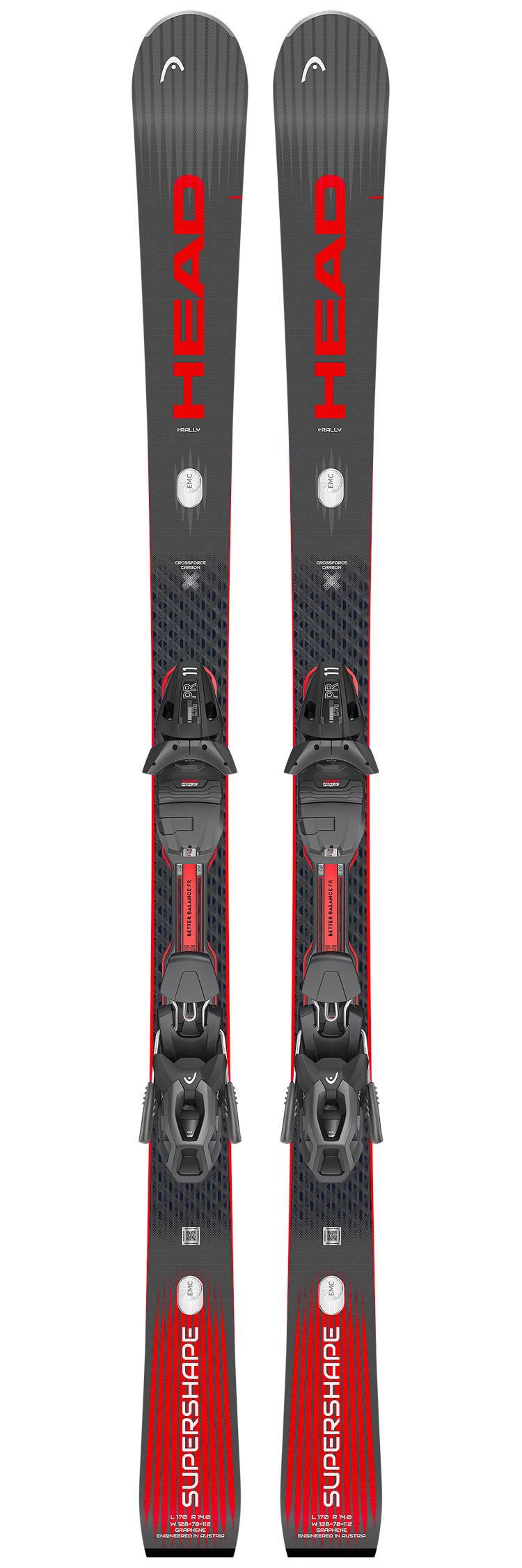 Head - Pack Ski Supershape E-Rally - 156 + Protector Evo Pr 11 Gw [P-85] Matt Black - Ski