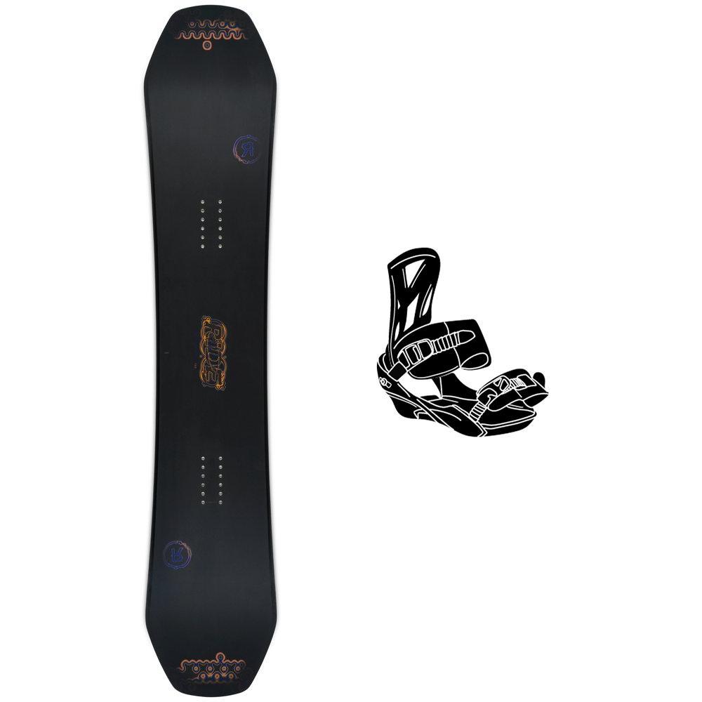 Ride - Pack Snowboard Benchwarmer - 155 + King - Snowboard