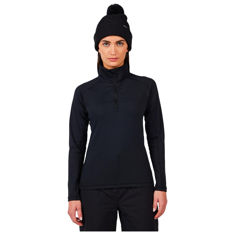 Rossignol - W Mid Layer Stretch Half Zip Black - XL - Fleece