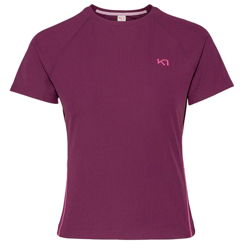 Kari Traa - Linnea Tee Shirt Wine - S - Trail tee-shirt