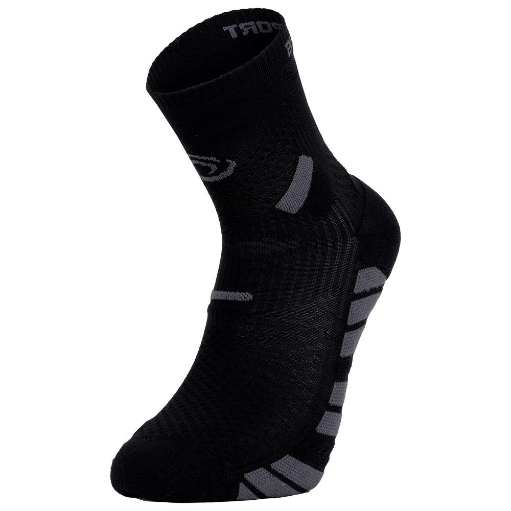 Bv Sport - Trail Socks Ultra Mid Noir Gris - 42-44 - Socks