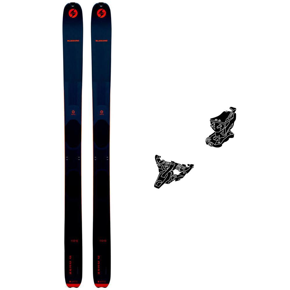 Blizzard - Pack Touring skis Zero G 105 - 172 + Speed Turn Black Silver - Touring skis