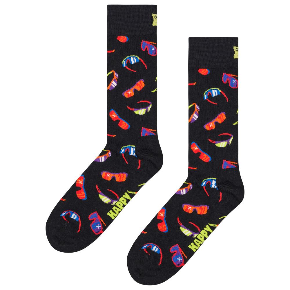 Happy Socks - Crew Socks Glasses Black - 41-46 - Socken - Größe 41-46 - Schwarz - Glisshop.de