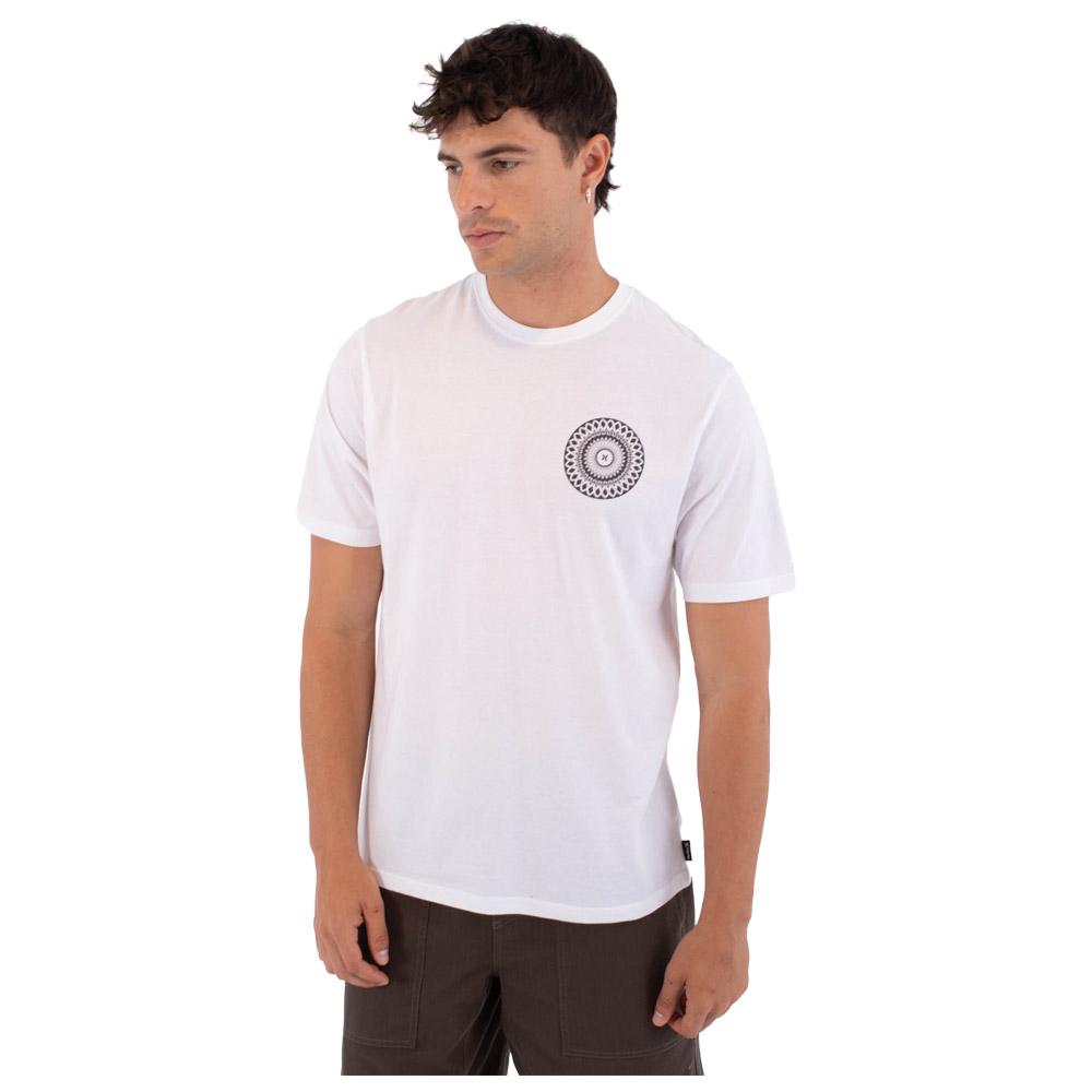 Hurley - Short Sleve Printing Press Cordob White - S - Tee-Shirt