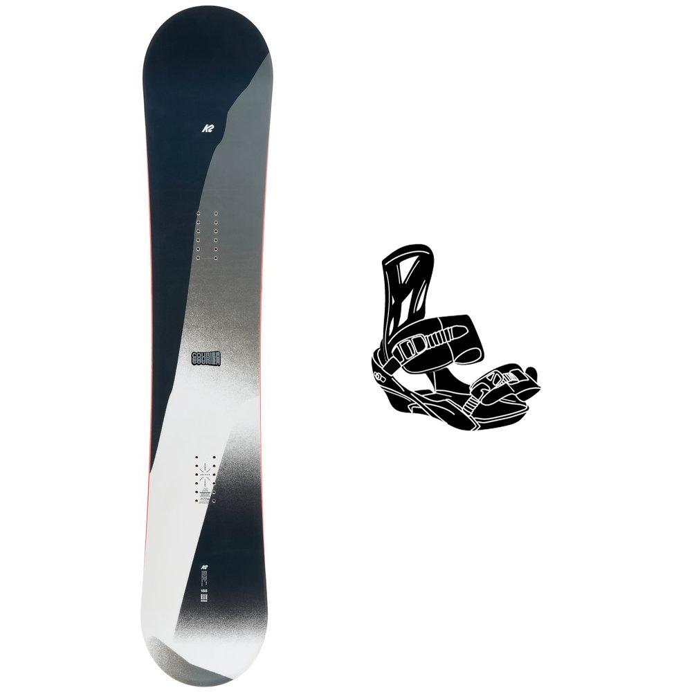 K2 - Snowboard set Courier + bindings - Snowboard