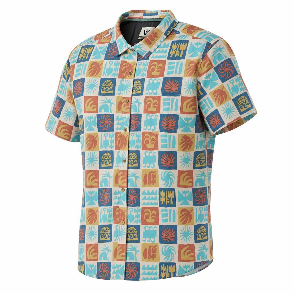 Vissla - Ecology Center Hybrid Eco Short Sleeve Sand - S - Hemd