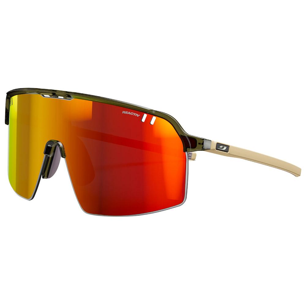 Julbo - Intensity Translucide Brillant Vert Kaki Beige Mat Reactiv 1-3 Light Amplifier - Sunglasses