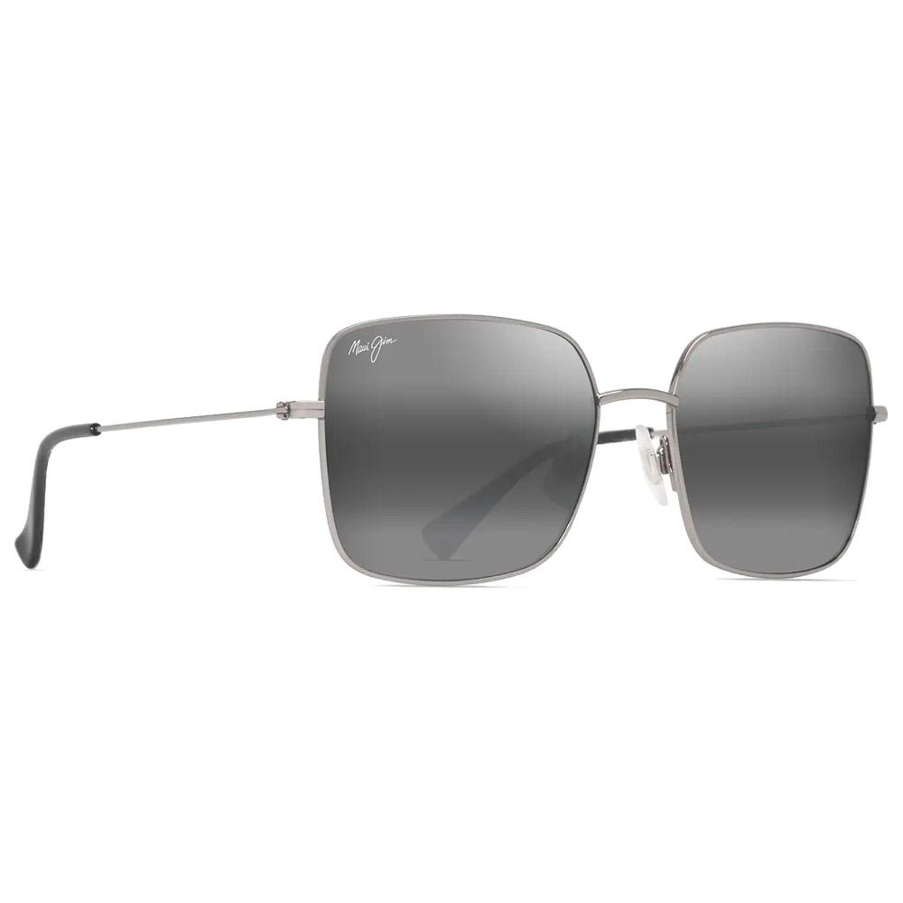 Maui Jim - Lipine Shiny Silver Neutral Grey MauiPure - Sunglasses