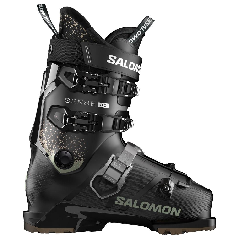 Salomon - Sense 80 Gw Black Oil Green - 25-25.5 - Ski boots