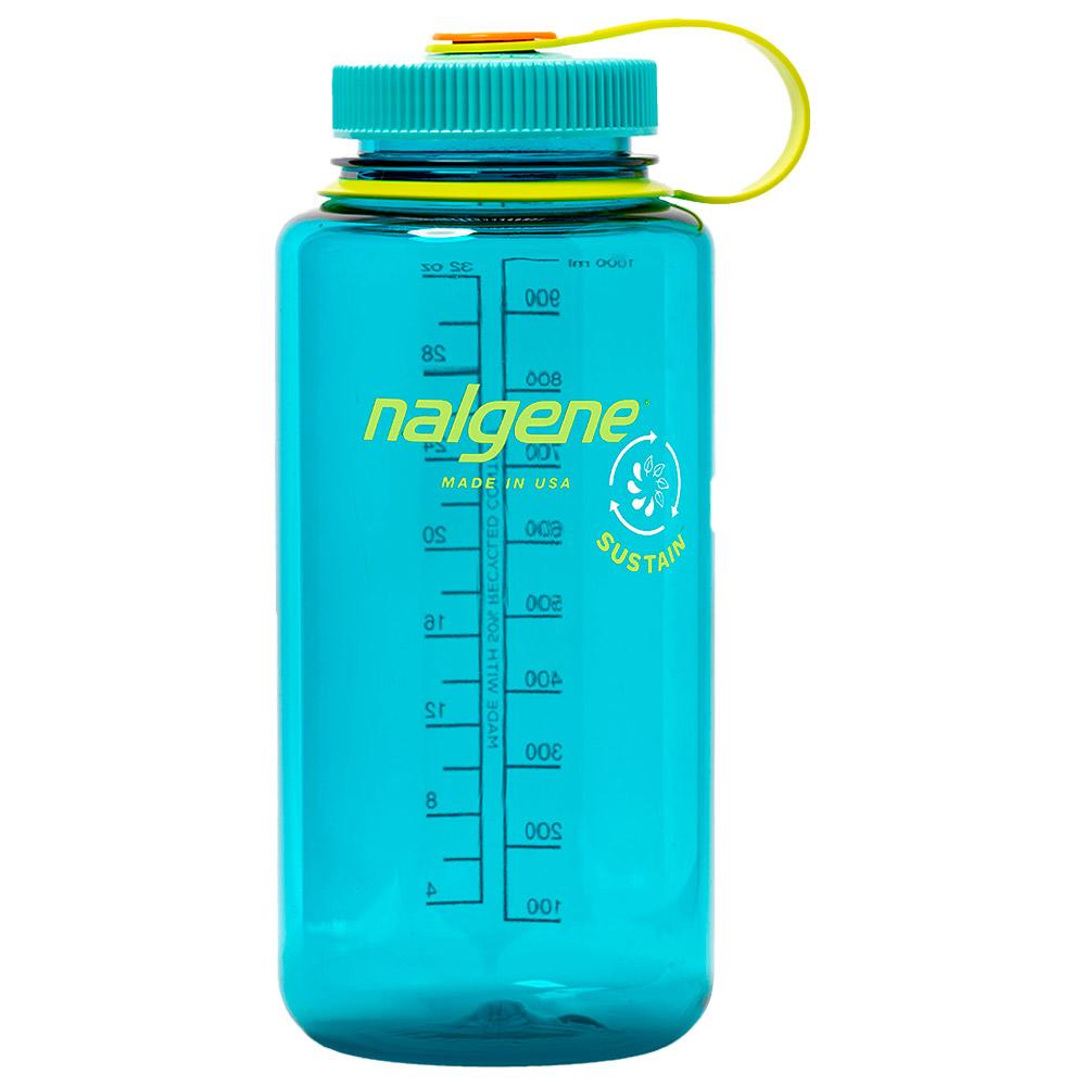 Nalgene - Bouteille Grande Ouverture 1L (32Oz) Cerulean - Trinkflasche - Grün - Glisshop.de