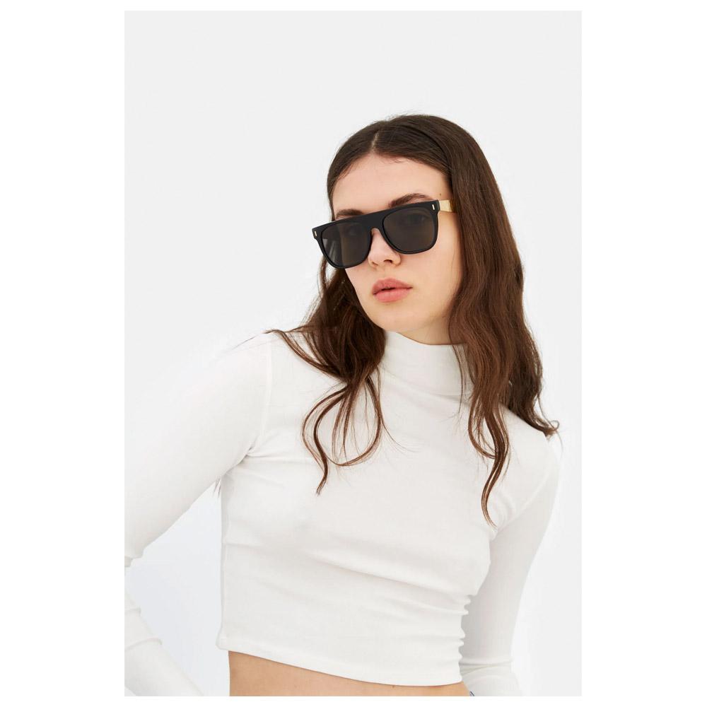 Lunettes de soleil Retro Super Future Flat Top Francis Black Black