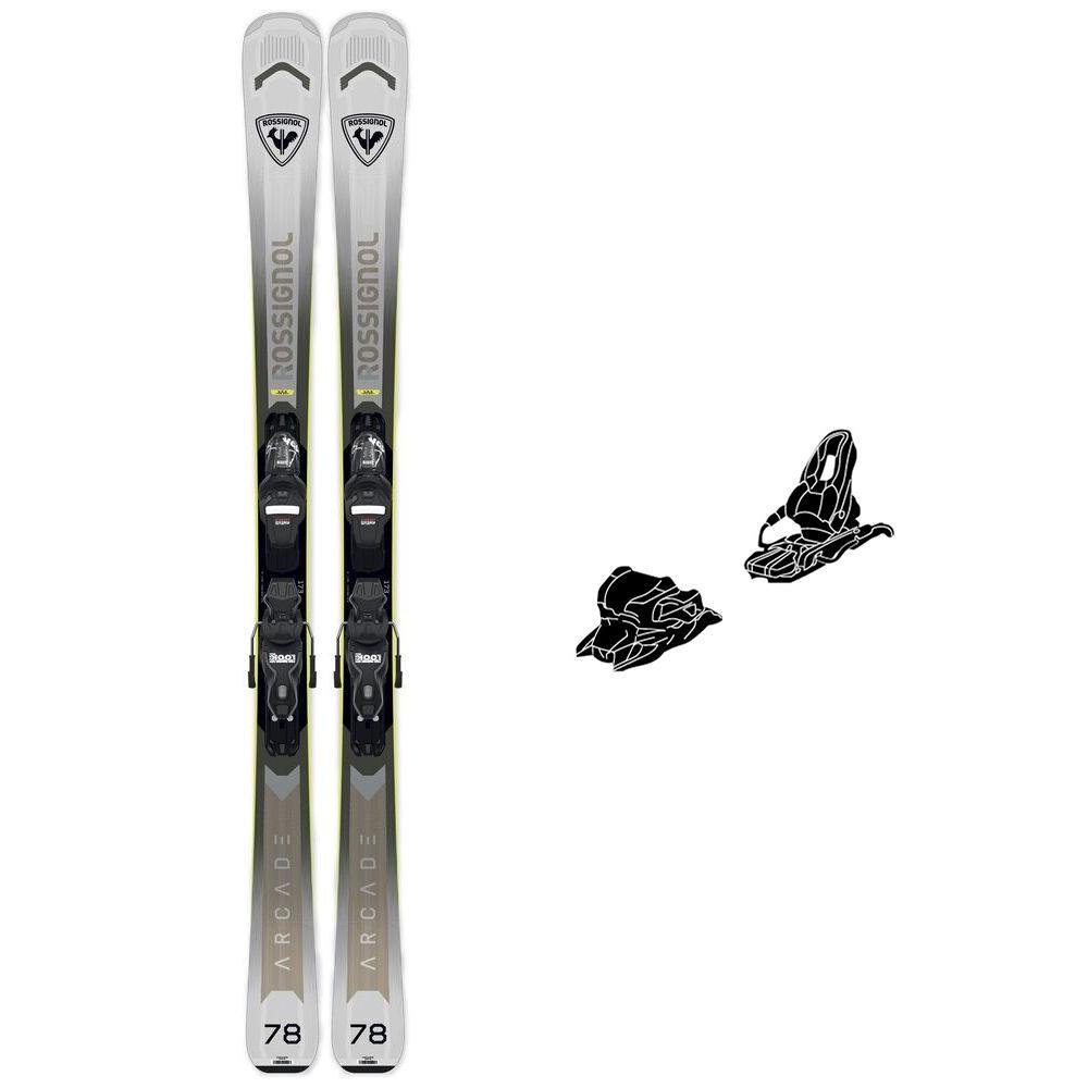 Rossignol - Pack Ski Arcade 78 Xpress - 172 + Xpress 11 Gw B83 Black Yellow - Ski - Größe 172 - Schwarz - Herren - Glisshop.de