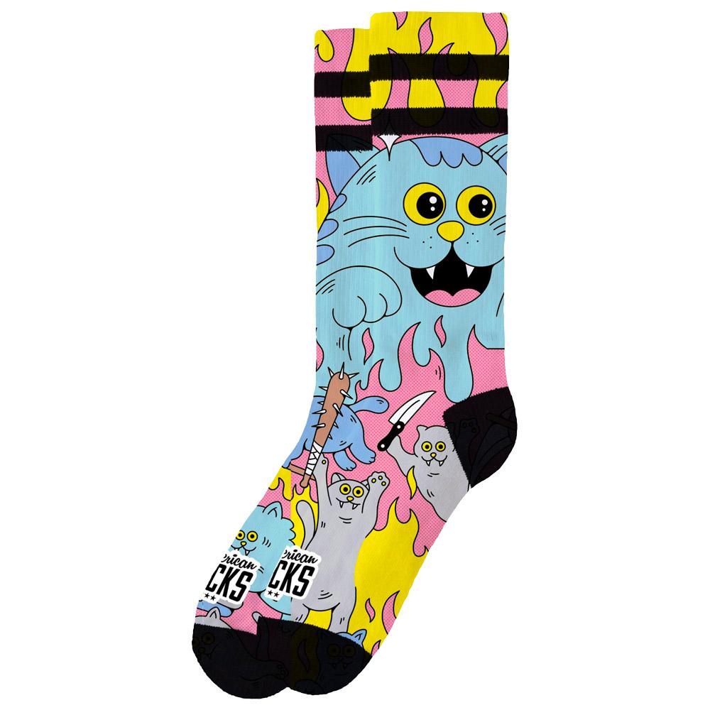 American Socks - The Original Signature Killer Kitties - L-XL - Socks