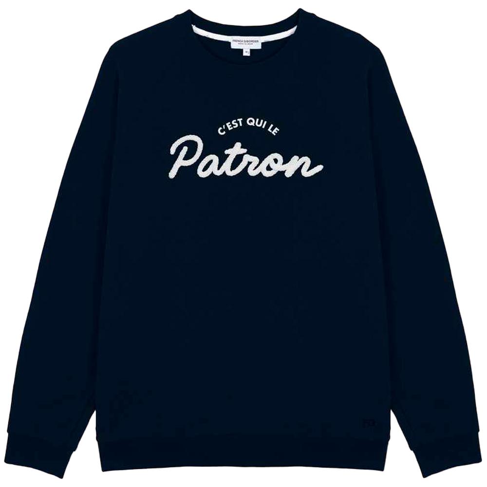 French Disorder - Clyde Patron Knitted Navy - L - Sweatshirt