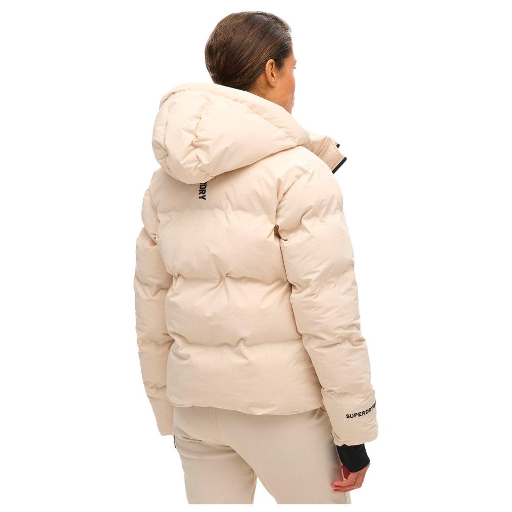Giacca tecnica Superdry Boxy Puffer Jacket Off Grey Inverno 2025