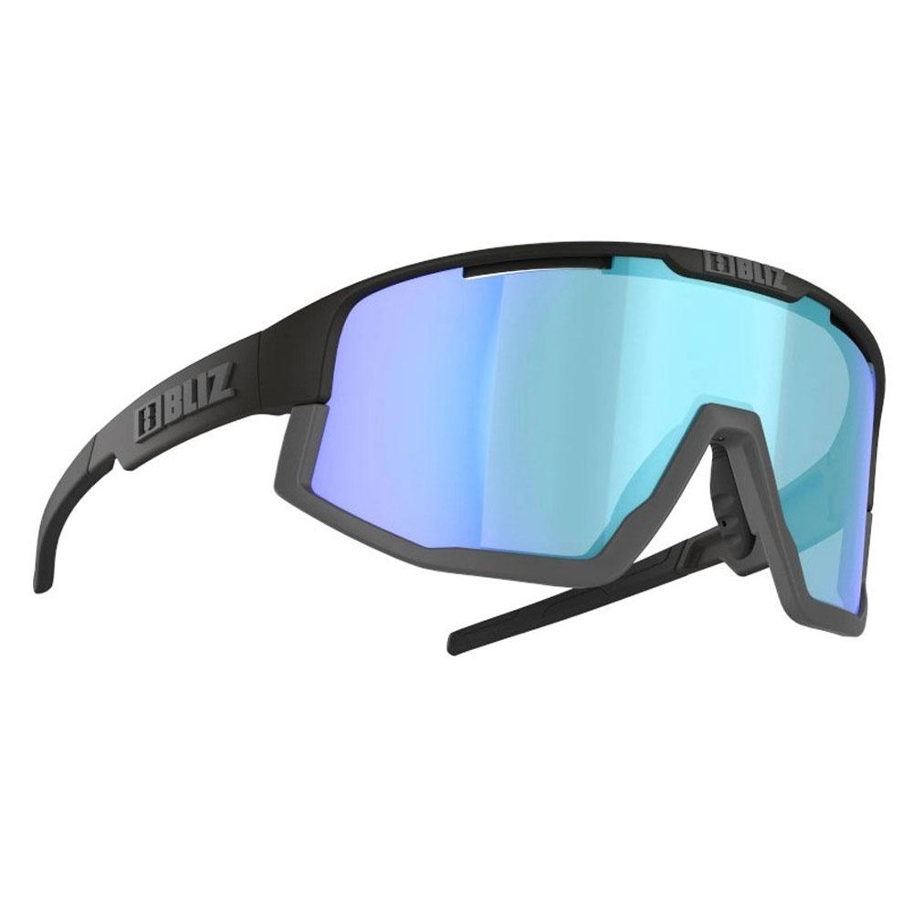 Bliz - Fusion Nano Optics Nordic Light Matt Black Coral Orange Blue Mirror - Sonnenbrille - Schwarz - Glisshop.de