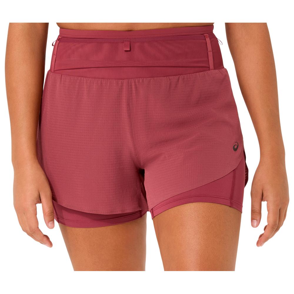 Asics - Fujitrail Elite W's Brisket Red - XS - Trail-Shorts