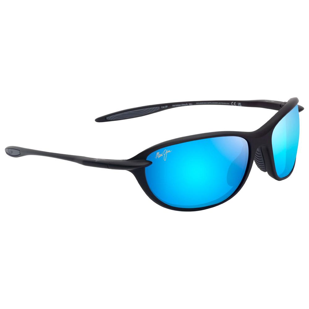 Maui Jim - Hookipa Ultra R Matte Black Blue Hawaii MauiUltra - Sunglasses