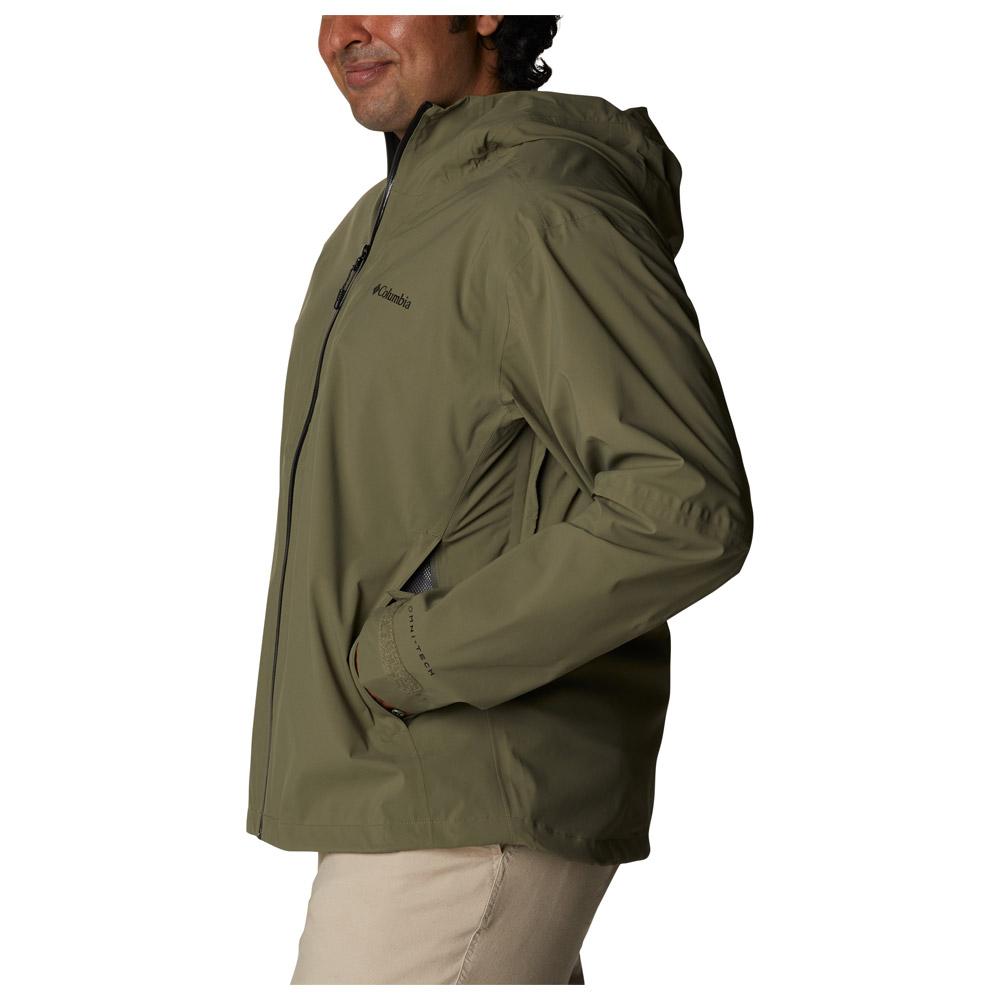 Veste Columbia Homme Omni-Tech M - Vert, Imperméable, Parfaite Pour La Randonnée
