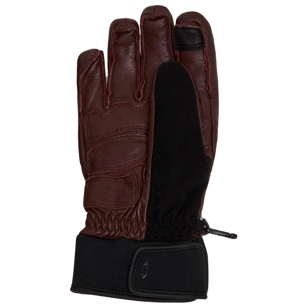 Oakley Gloves Peak Leather Gloves Grenache - Winter 2025 | Glisshop