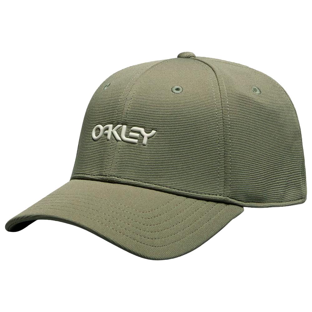 Oakley - 6 Panel Stretch Metallic Hat Deep Olive Mist - L-XL - Cap