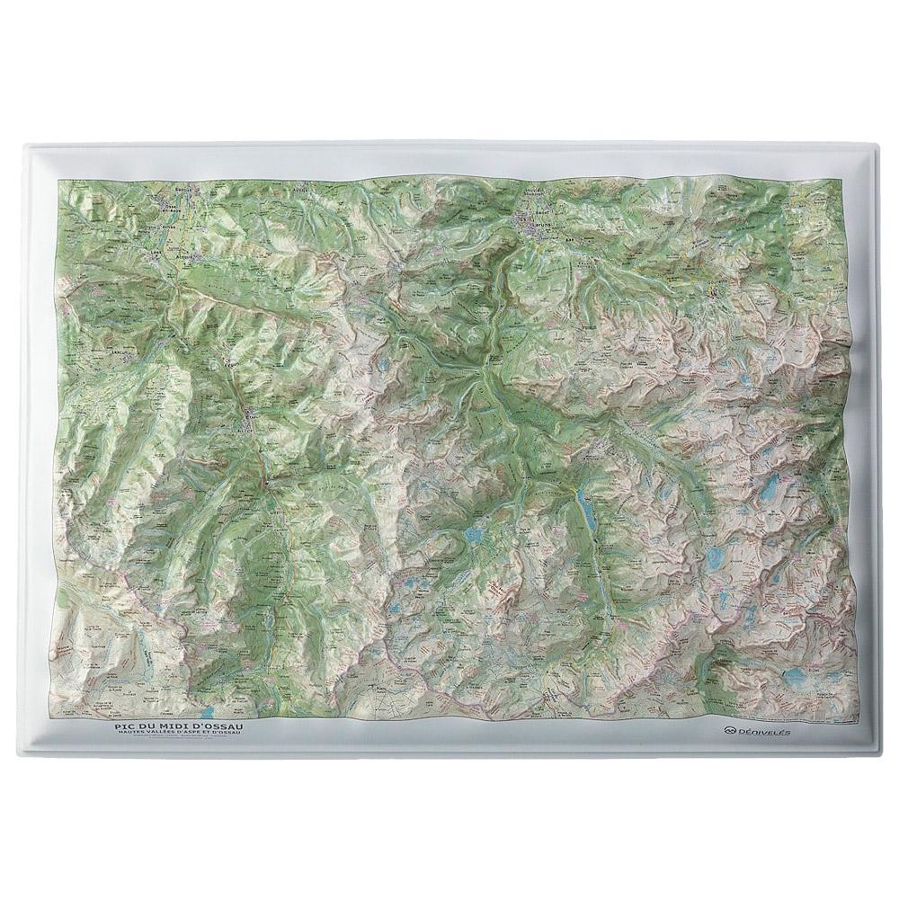 Deniveles - Pic du Midi d’Ossau - Raised-relief map