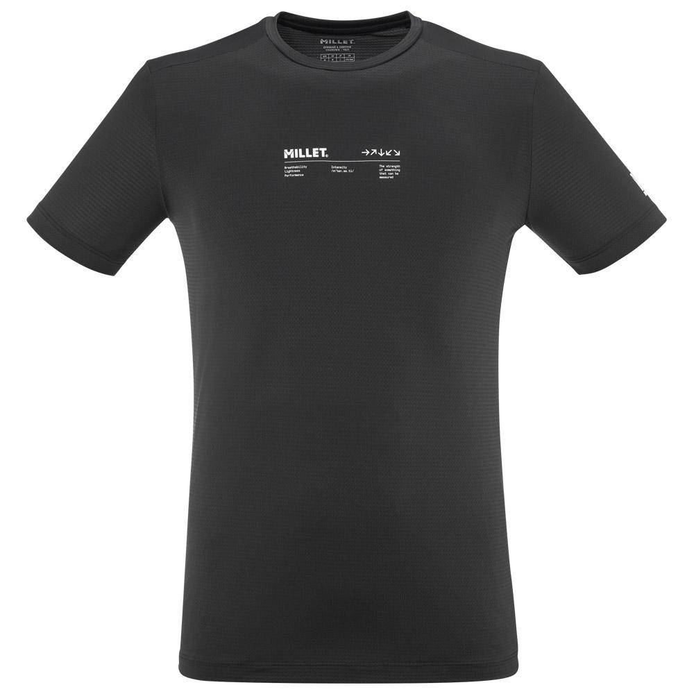 Millet - Intense Essential Tee Shirt Short Sleeve M Black - L - Trail tee-shirt