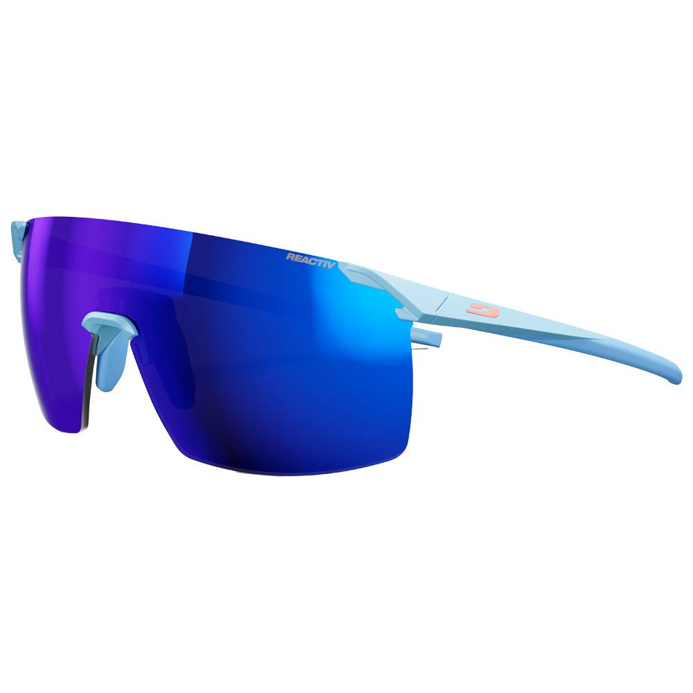 Julbo - Faster M Mat Bleu Clair Reactiv 1-3 High Contrast - Sonnenbrille - Blau - Glisshop.de