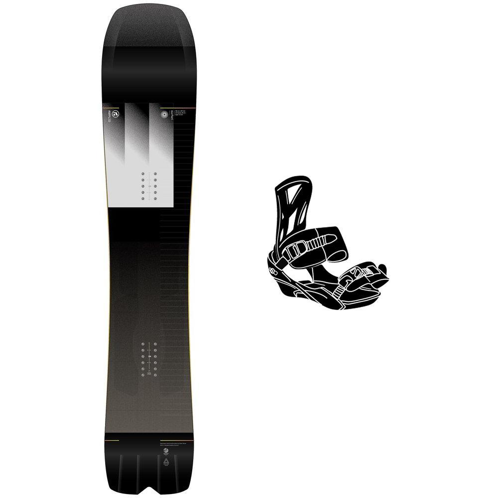Amplid - Snowboard-Set Surfari + Bdg - Snowboard