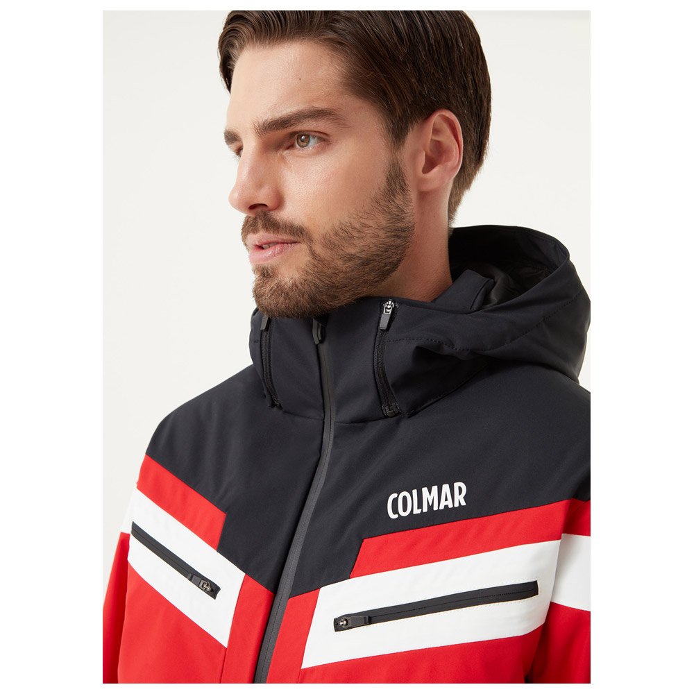 Colmar Men Ski Jacket Bright Red-Black-White Ski jackets : Snowleader
