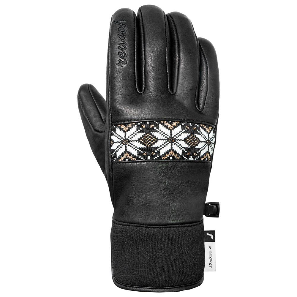Reusch - Charlize R-Tex Xt Black White Gold - 7 - Handschuhe - Größe 7 - Schwarz - Damen - Glisshop.de