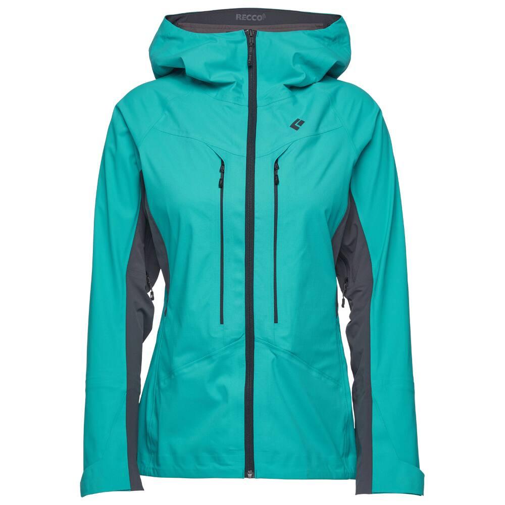 Black Diamond - W Dawn Patrol Hybrid Shell Dark Patina - S - Funktionsjacke - Größe S - Blau - Damen - Glisshop.de