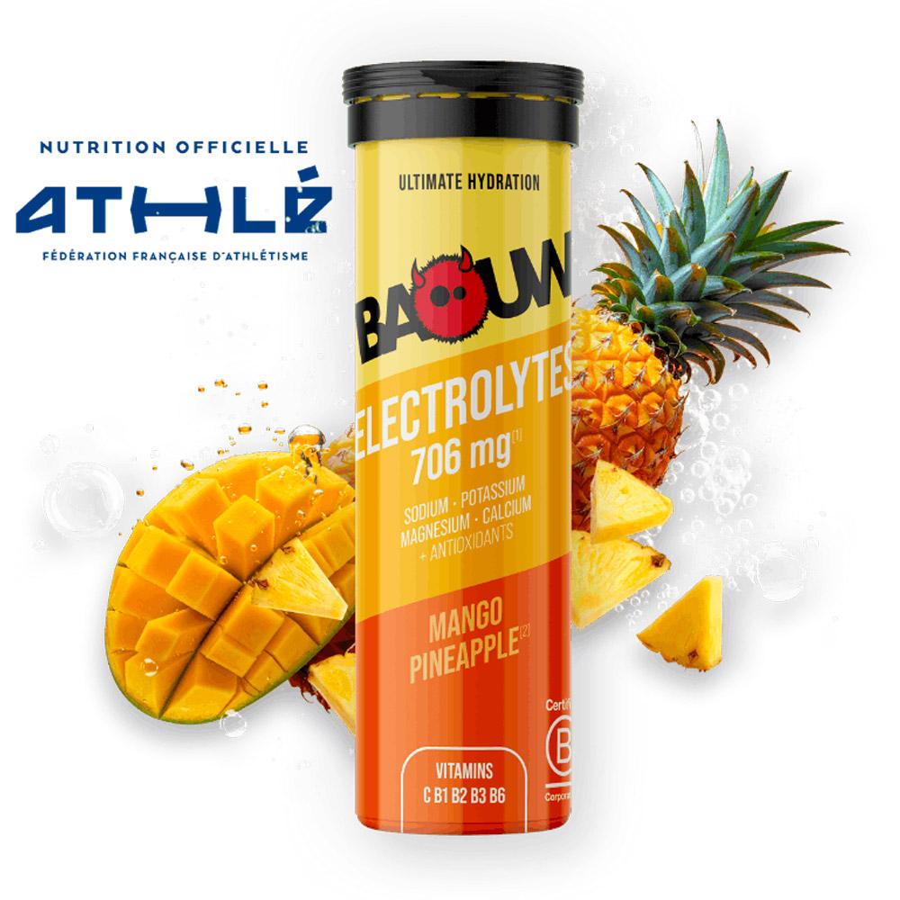 Baouw - Pastilles Electrolytes (x10) 50 g. Mangue Ananas - Drink