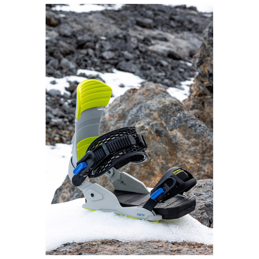 DRAKE FIFTY LTD ビンディング NARDO GRAY M Fijaciones snowboard Drake Fifty Grey Lime - Invierno 2026 | Glisshop