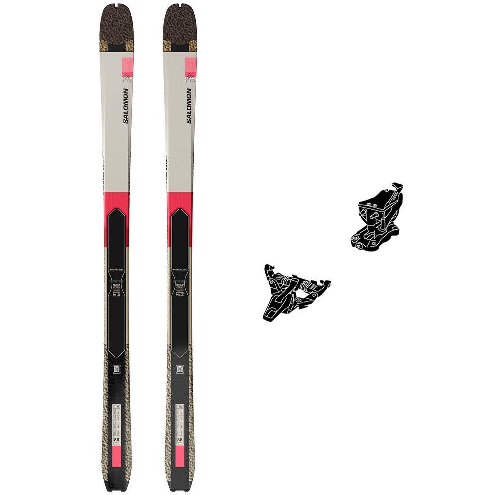 Salomon - Touring ski set Mtn 86 Carbon + bindings - Touring skis