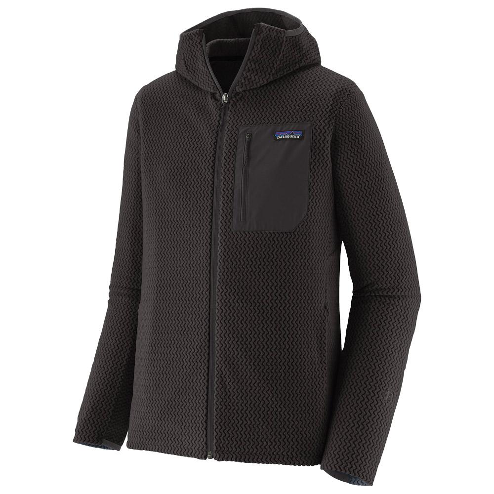 Patagonia - M's R1 Air Full Zip Hoody Black - M - Fleece - Größe M - Schwarz - Herren - Glisshop.de
