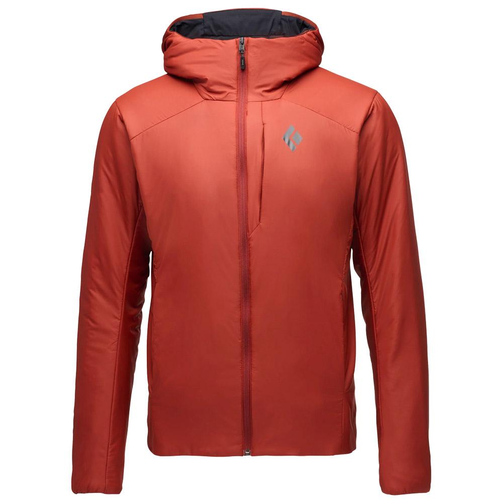 Black Diamond - M First Light Hybrid Hoody Iron Red - S - Bergsteigerjacke - Größe S - Rot - Herren - Glisshop.de