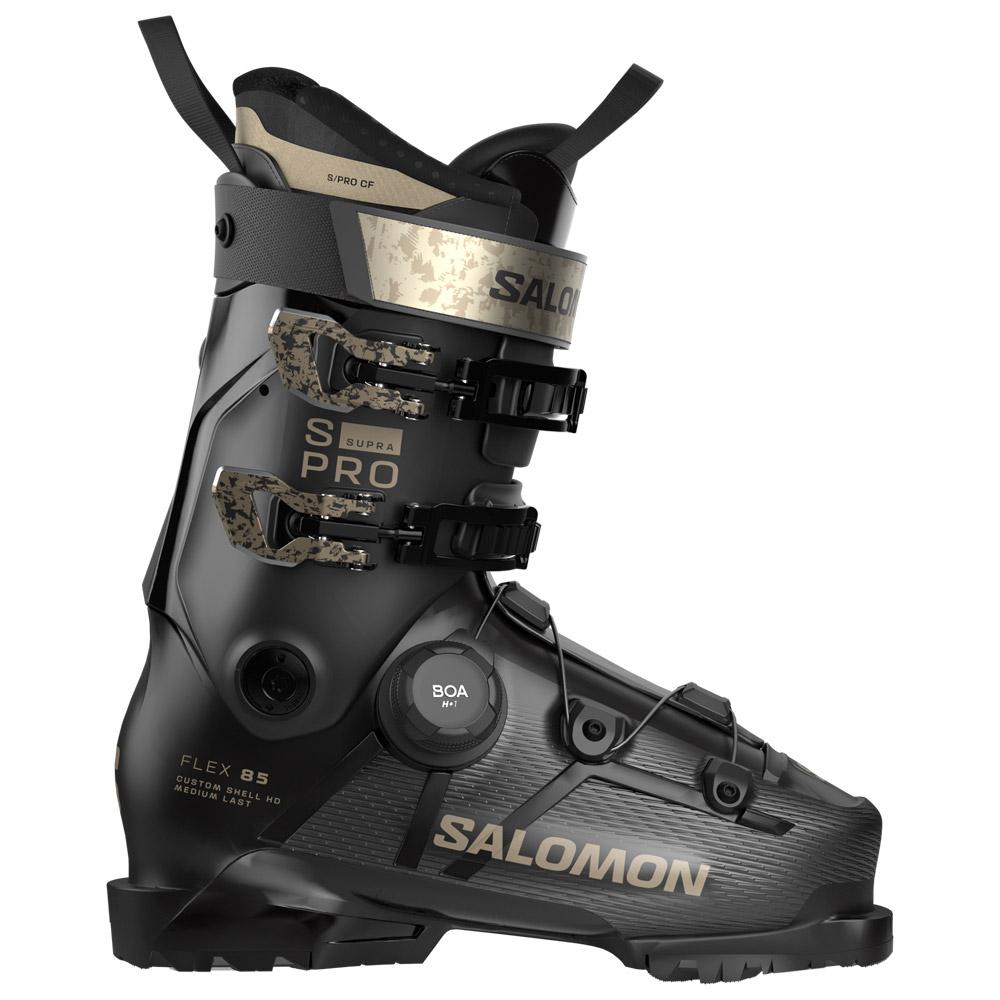 Salomon - S/Pro Supra S Boa 85 W Black Beluga Met. Light Bronze - 27-27.5 - Ski boots