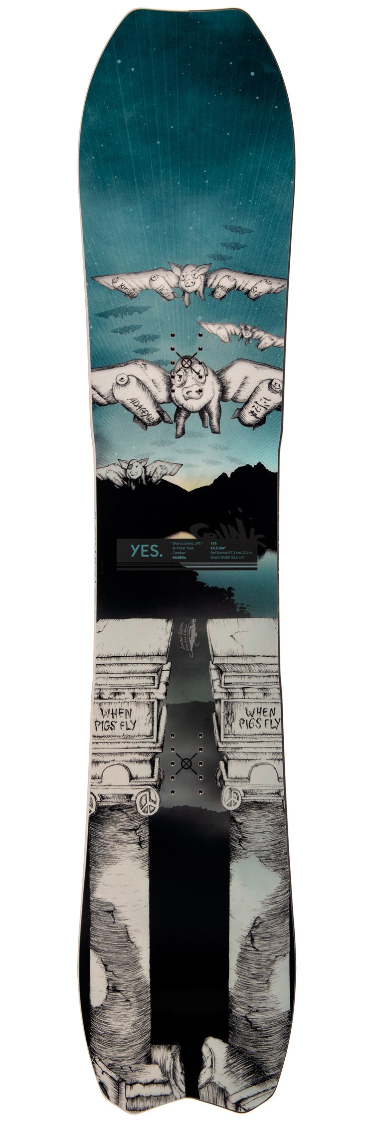 Bijdrager spoelen statisch Snowboard plank Yes Warca UnInc. JPS - Winter 2023 | Glisshop