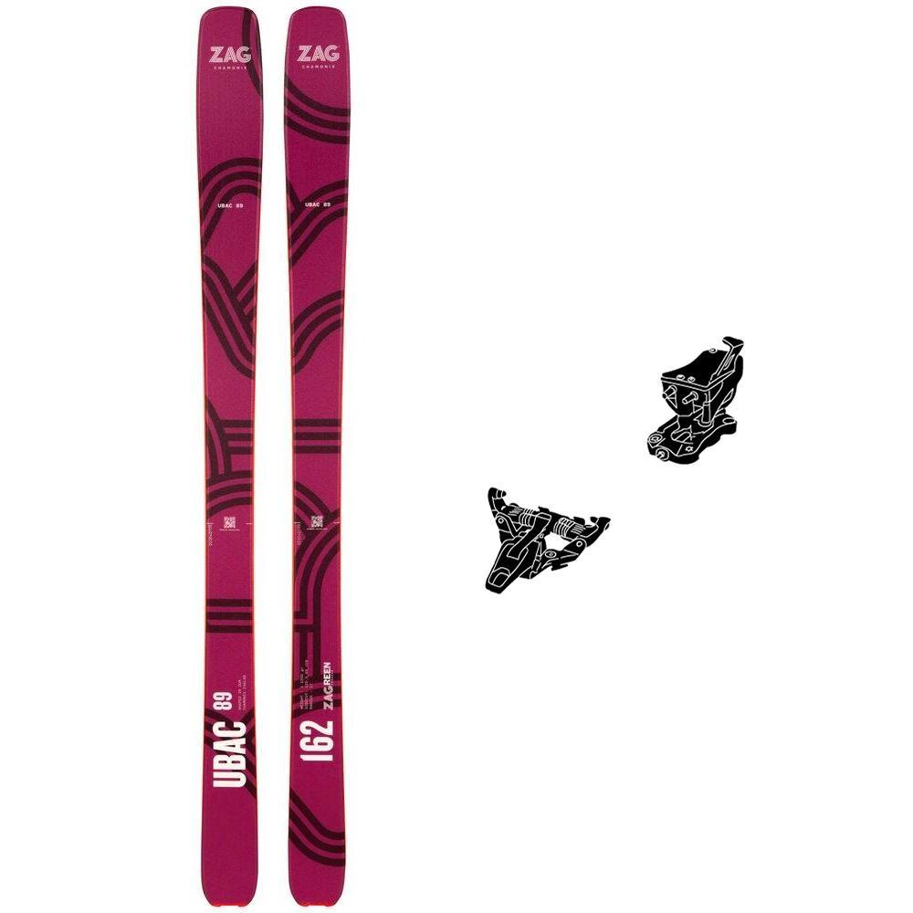 Zag - Pack Touring skis Ubac 89 Lady - 155 + Speed Turn Black Silver - Touring skis