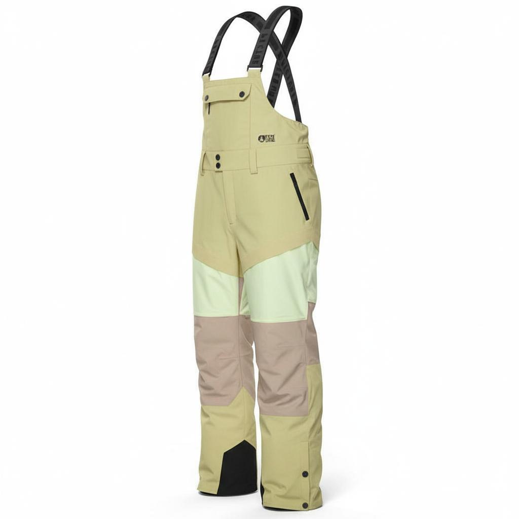 Picture - Elwy Bib Hemp Roebuck Lime Cream - S - Technical pants