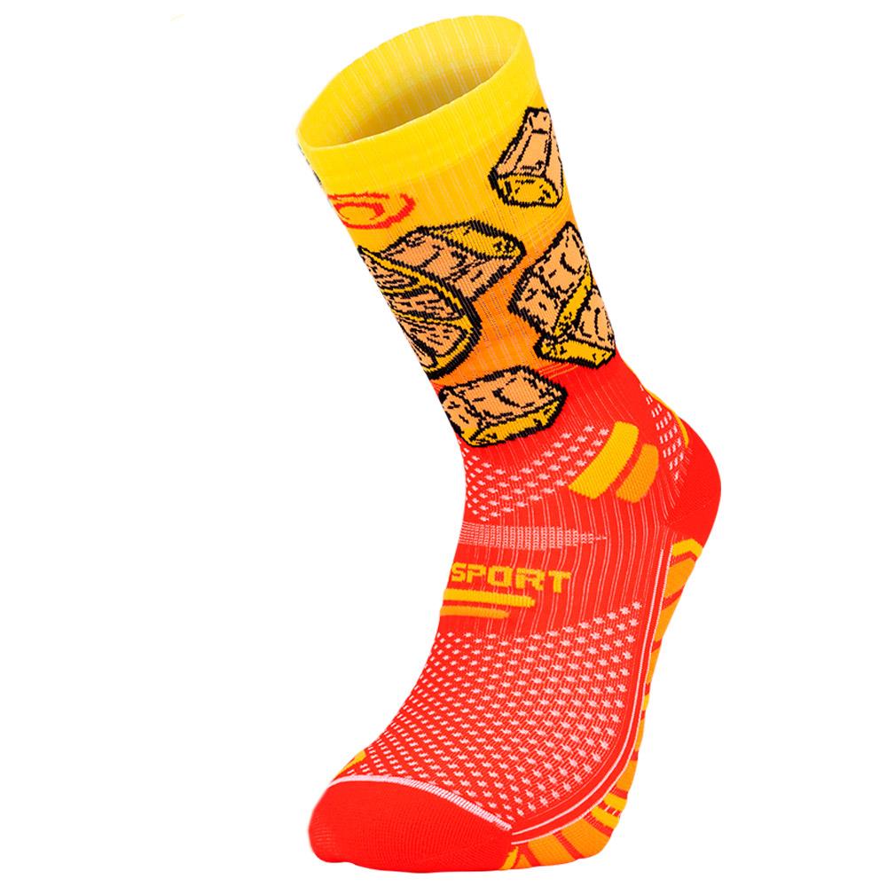Bv Sport - Trail Socks Ultra High Collector Tequila Sunrise - 45-47 - Socken - Größe 45-47 - Rot - Glisshop.de