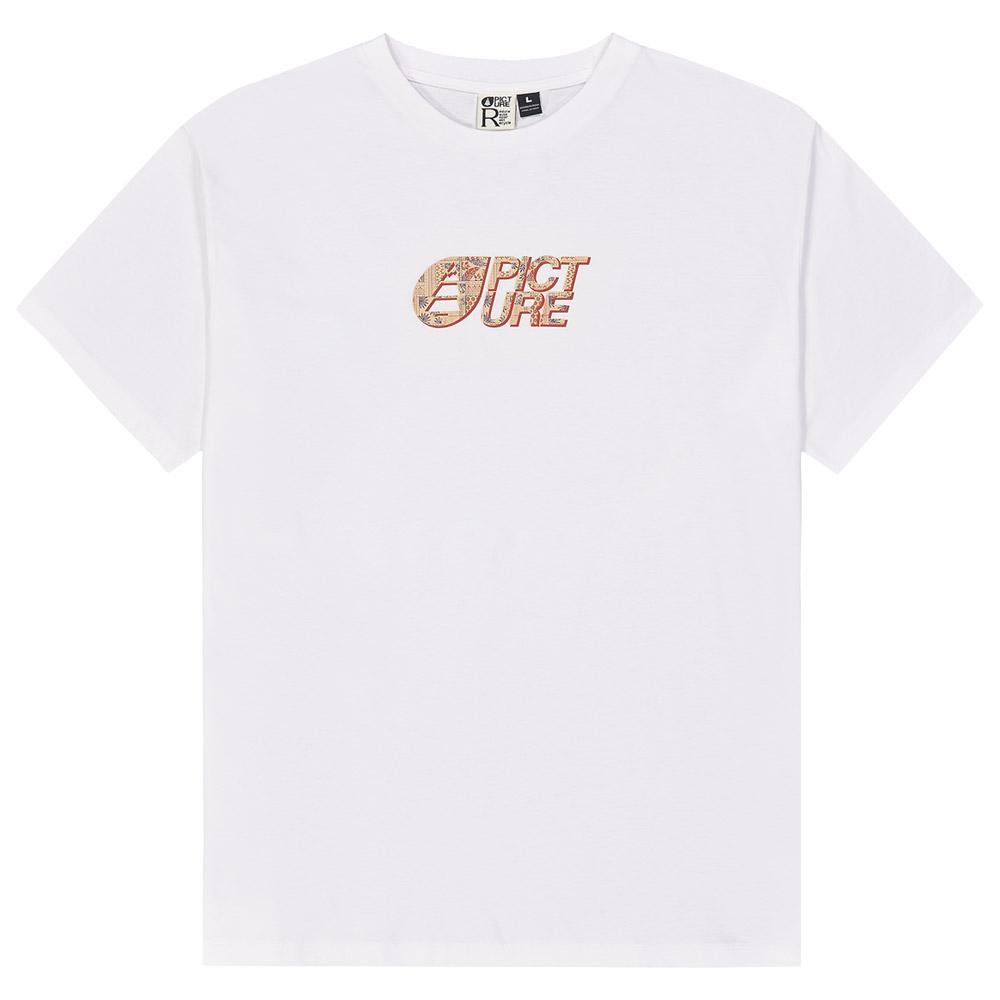 Picture - Basement Printed Tee White - S - T-Shirt - Größe S - Weiß - Herren - Glisshop.de