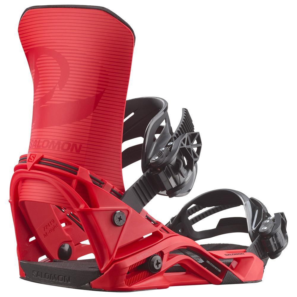 Salomon - District Fiery Red - S - Snowboardbindung - Größe S - Rot - Herren - Glisshop.de