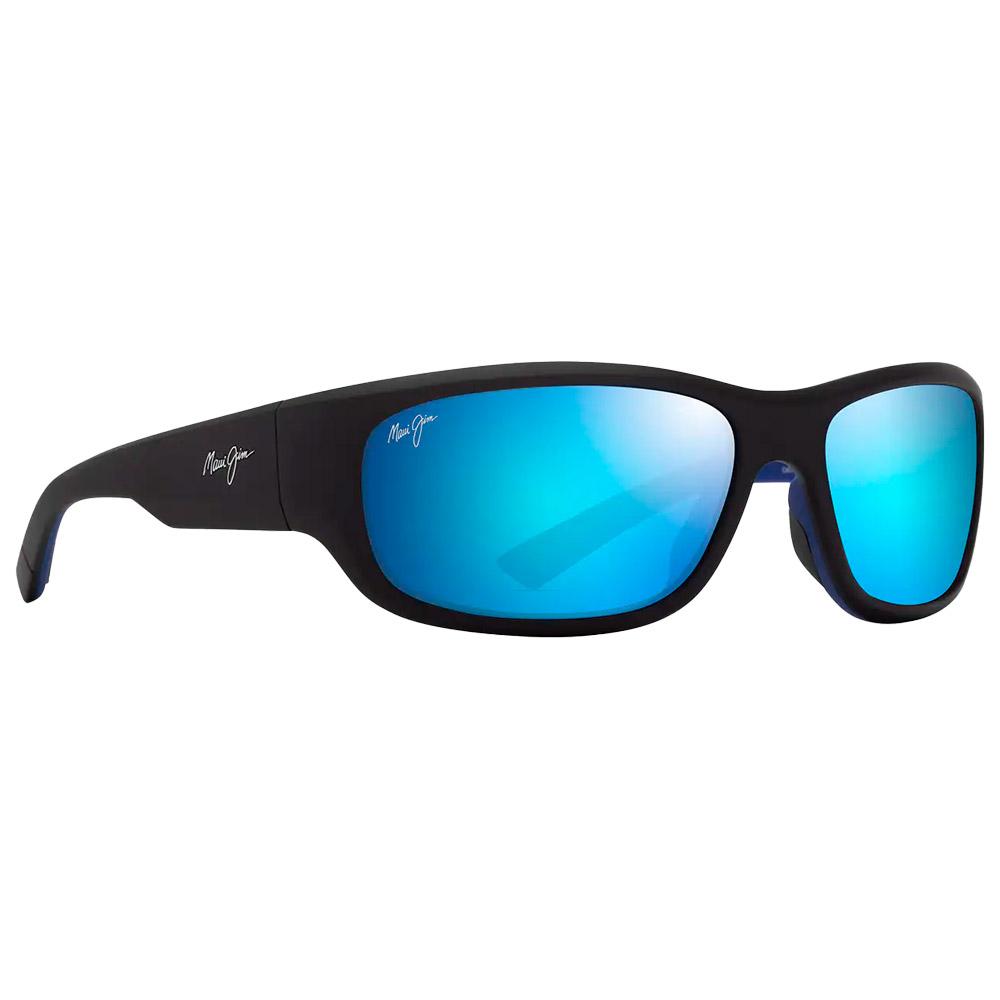 Maui Jim - Mauklele Matte Black Blue Blue Hawaii Mineral Superthin - Sonnenbrille - Schwarz - Glisshop.de