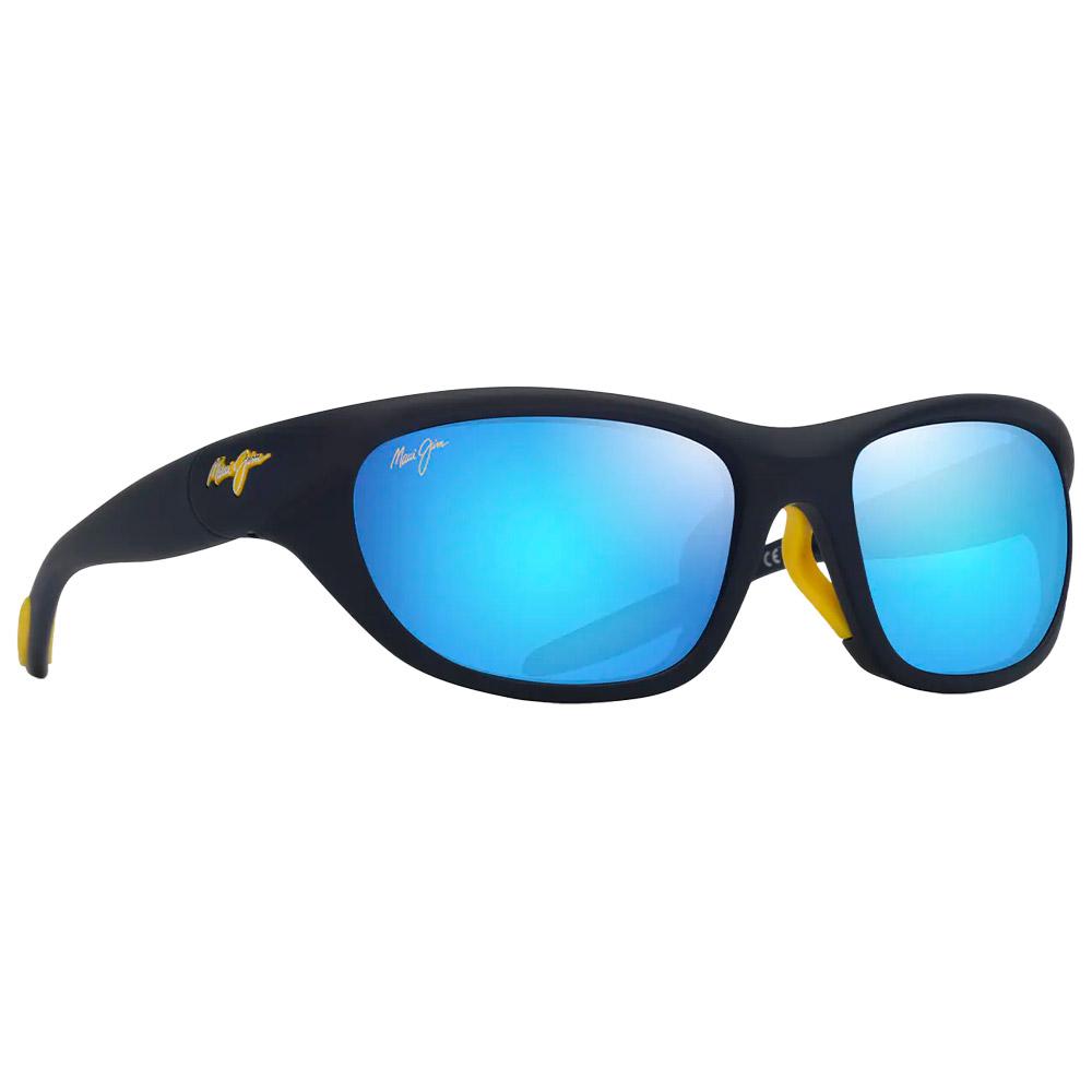 Maui Jim - Haulani Asian Fit Matte Solid Dark Blue Yellow Blue Hawaii Mineral Superthin - Sonnenbrille