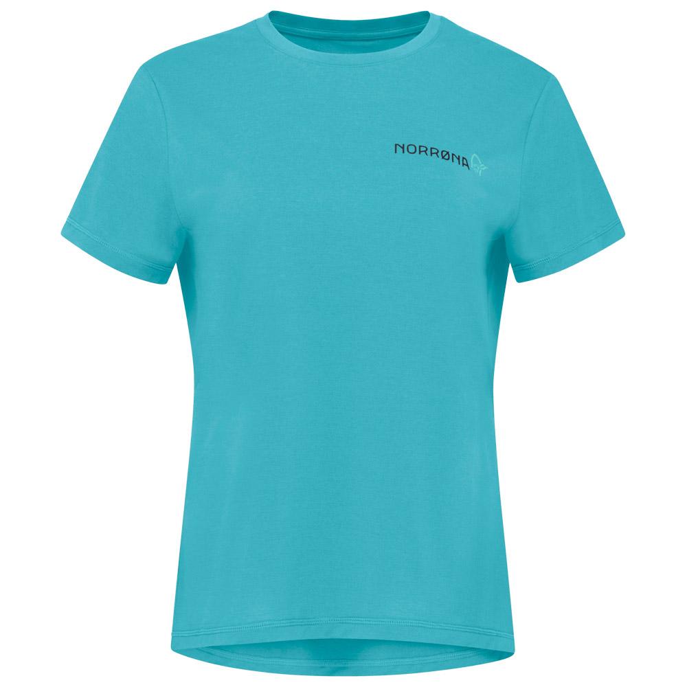 Norrona - Femund Tech T Shirt W Aqua Haze - M - Hiking tee-shirt