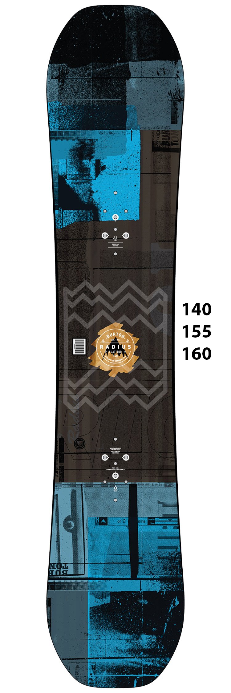 Borde subterráneo El diseño Tabla de snowboard Burton Radius - Invierno 2020 | Glisshop